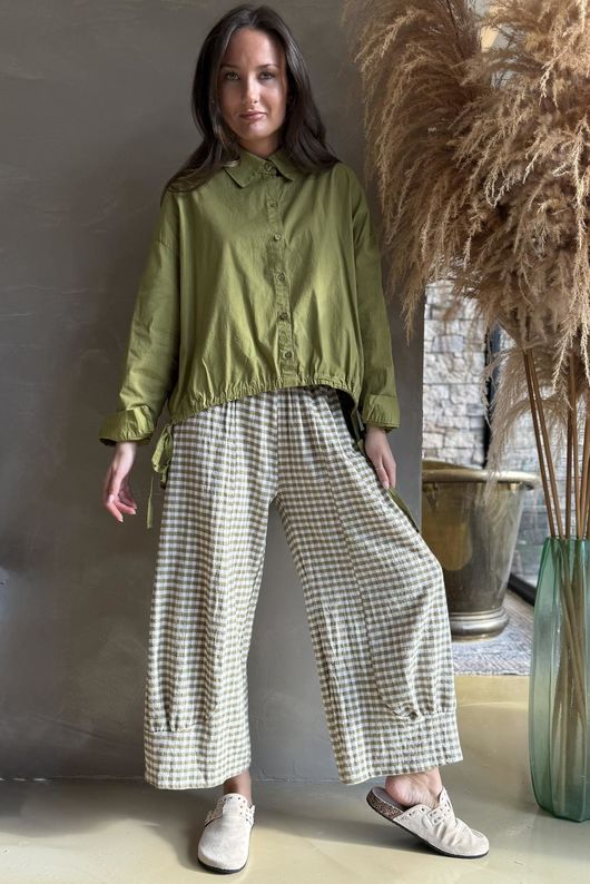 Paloma French Tuck Shirt Olive